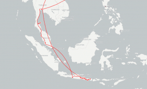 South East Asia Travel map