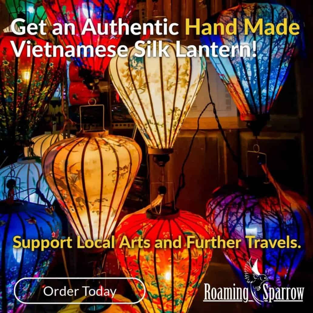 Vietnamese Silk Lantern » Roaming Sparrow