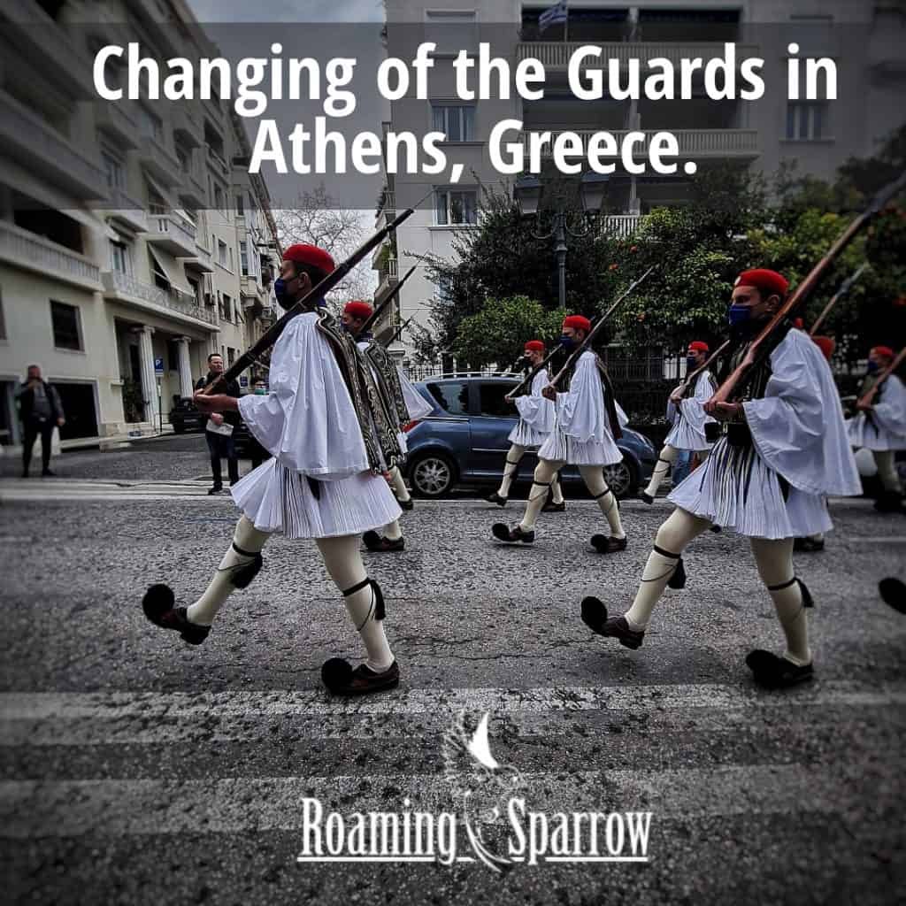 Changing of the Guards in Athens, Greece.