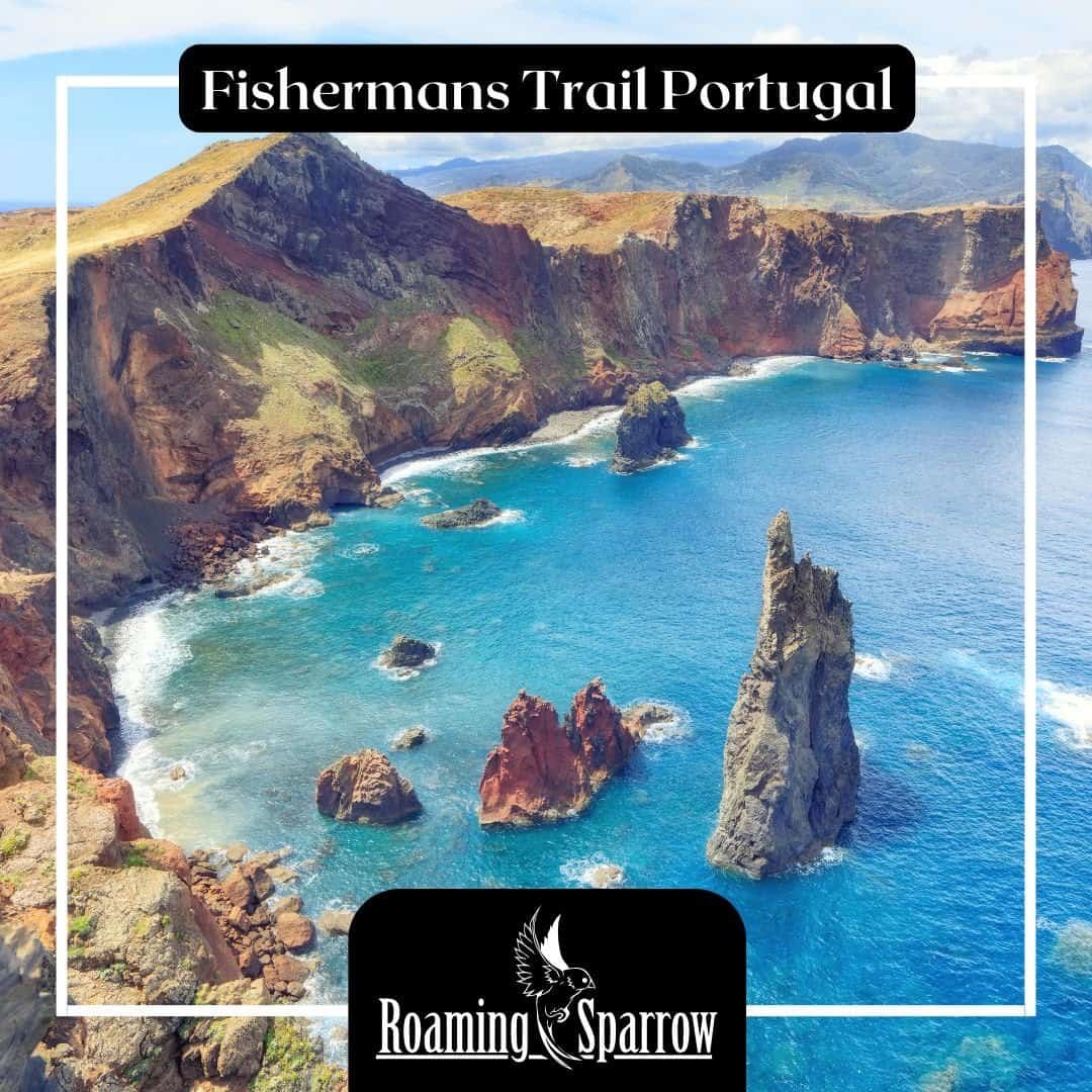 Fishermans Trail Portugal - dramatic coastal cliffs and secluded beach along Rota Vicentina Fishermans Trail showing pristine Portuguese coastline and traditional fishing village