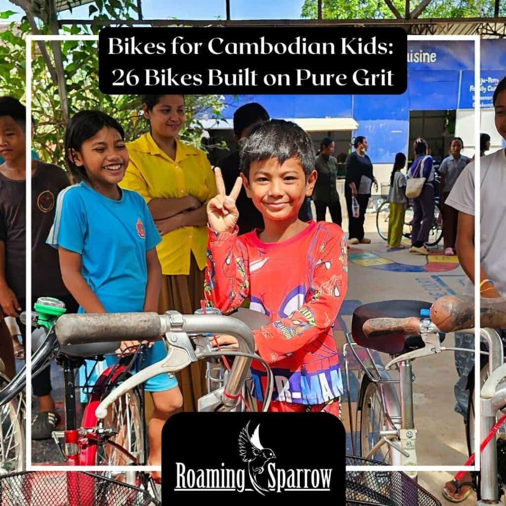 Bikes for Cambodian Kids: 26 Bikes Built on Pure Grit