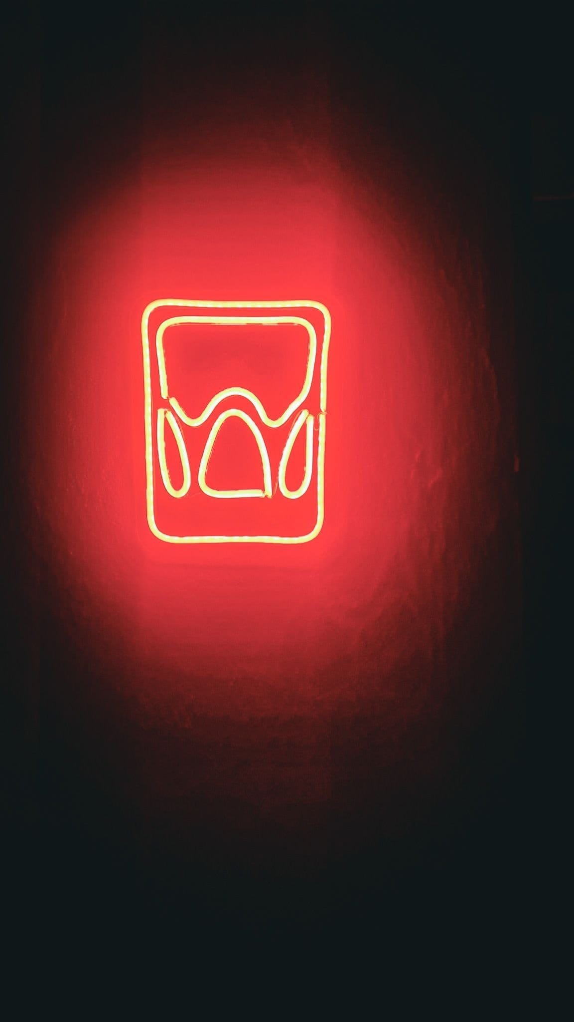bathroom sign Rock Glass