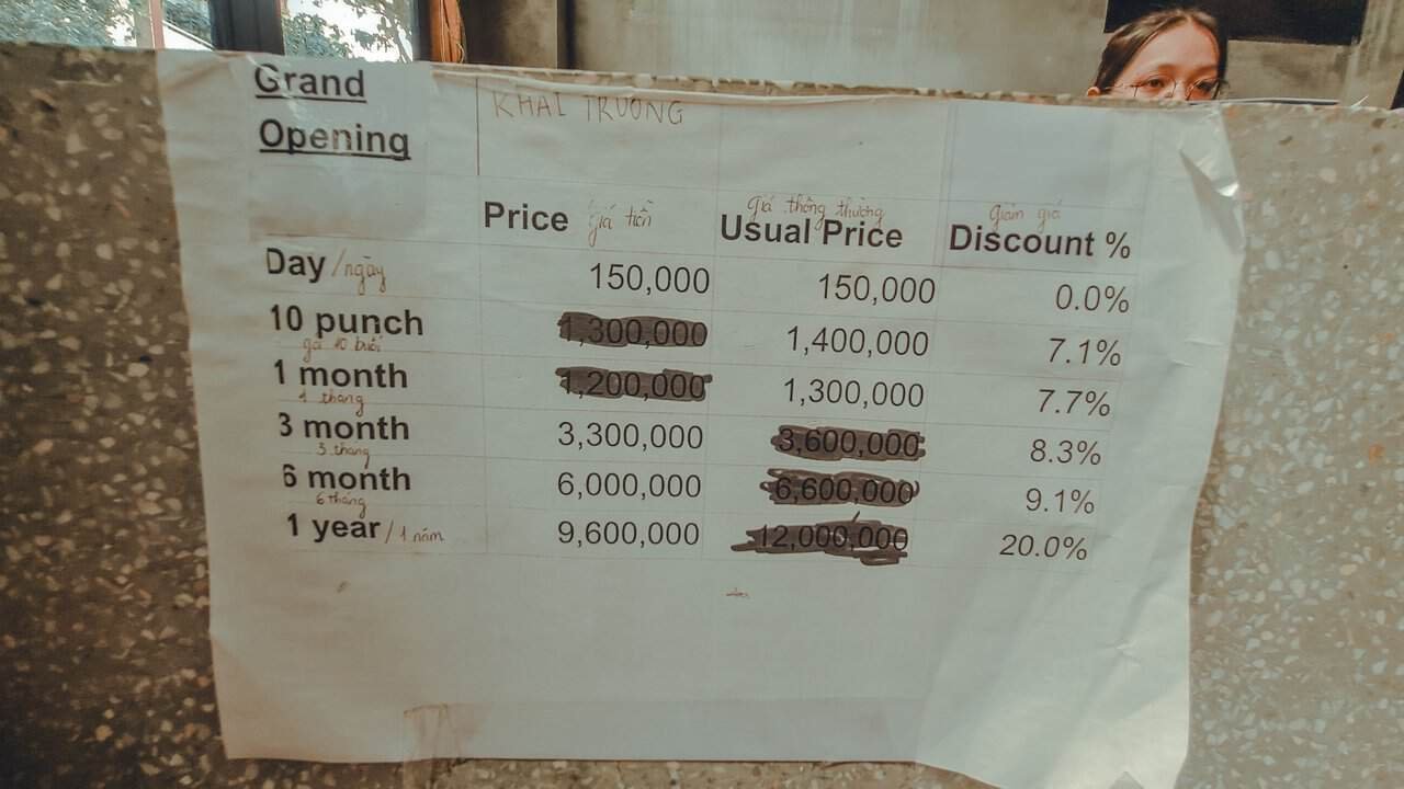 Price List